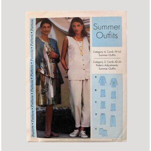 1992 Vintage Sewing Step by Step Pattern Summer Outfits Misses Sizes 4-22 Uncut